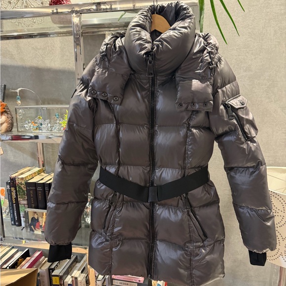 SAM. Metallic Gray Puffer Jacket $650 retail - Picture 2 of 11